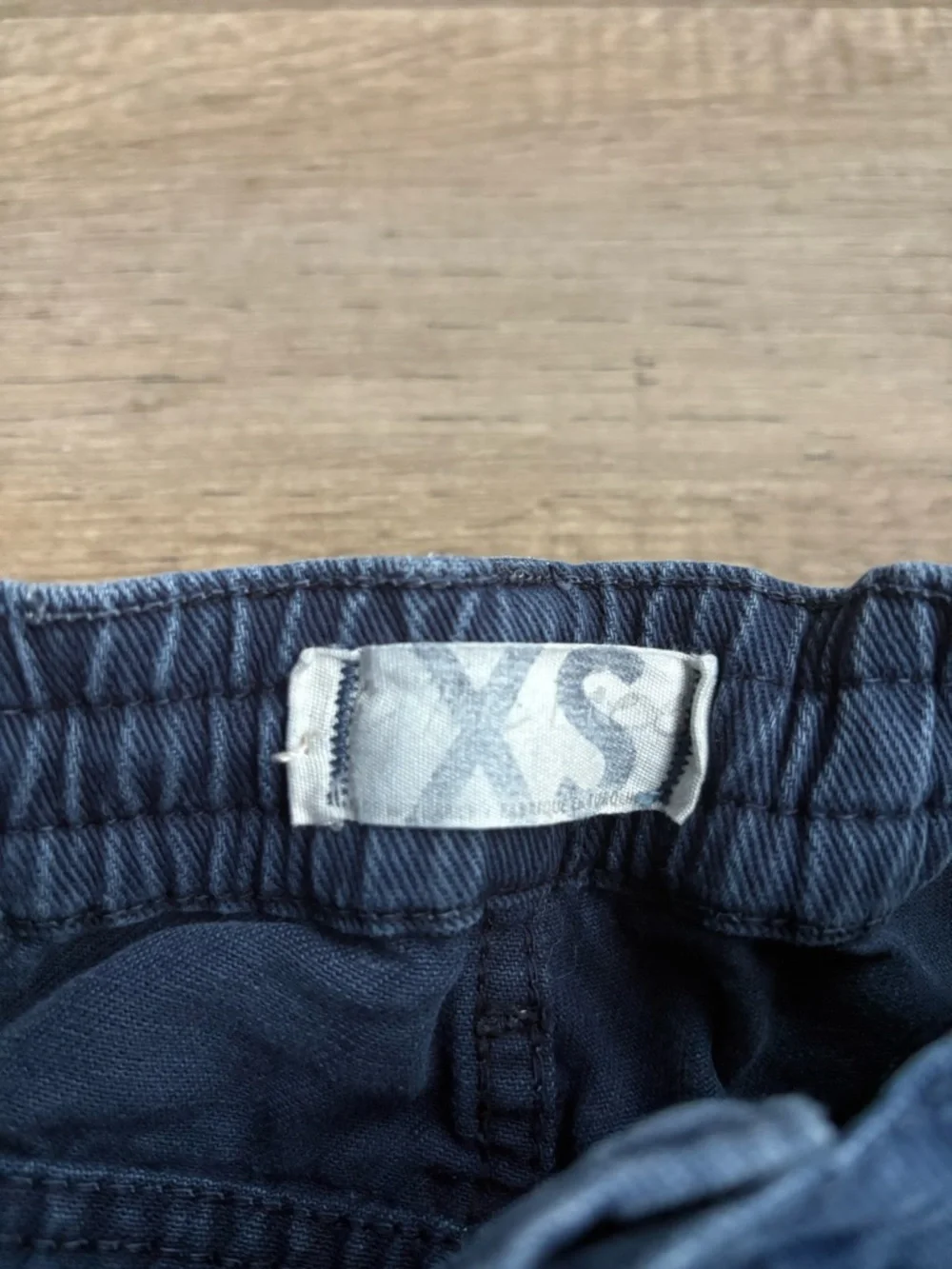 Free People Platoon Denim Cargo Joggers Washed Blue Sz XS